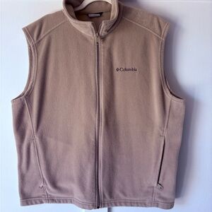 Columbia Beige Fleece Vest XL